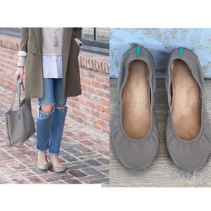 Tieks Ballet Flats in Taupe Grey Shoes size 9